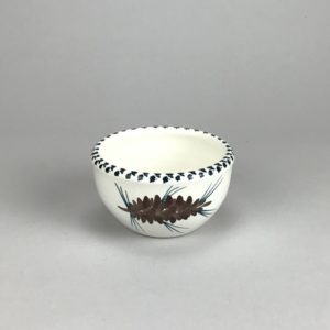 pine cone small bowl Maine made pottery