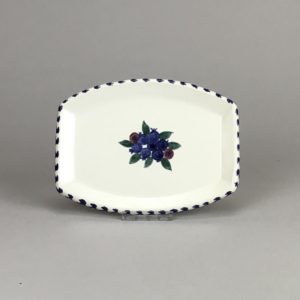blueberry oval soap dish