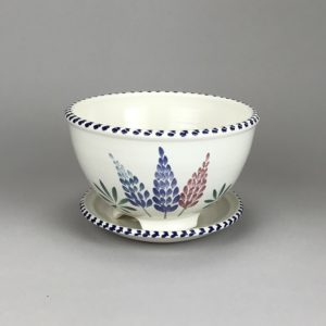 Lupine berry bowl Maine made pottery