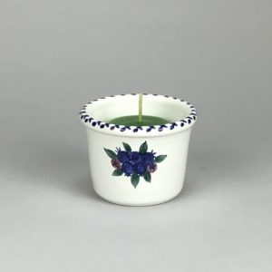 blueberry votive candle cup