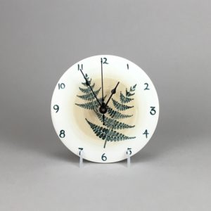 fern clock 6" round