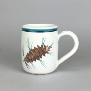 16 oz pine cone barrel mug